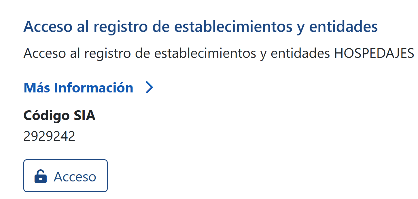 La sede electrónica de SES.Hospedajes, con el acceso al servicio de comunicación